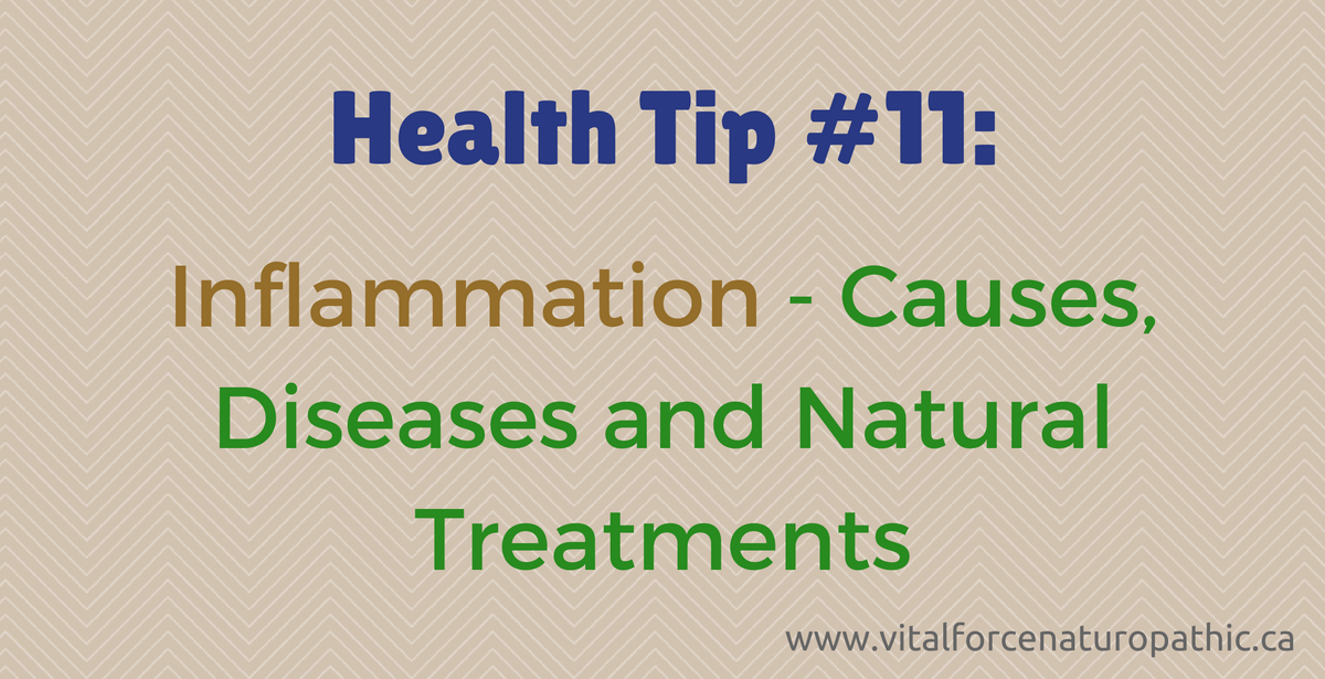 Health Tip #11: Inflammation - Causes, Diseases and Natural Treatments